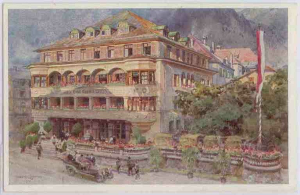 Ansicht Kufstein, Hotel Egger ca. 1915