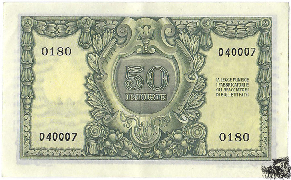 50 Lire 1951 - Italien - vorzüglich