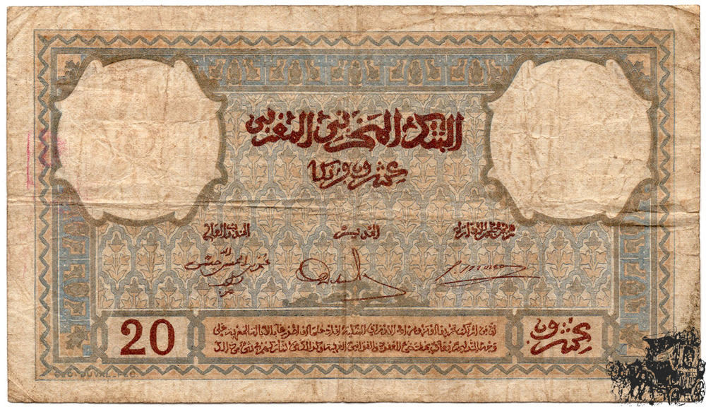 20 Francs 1941 - Marokko - schön