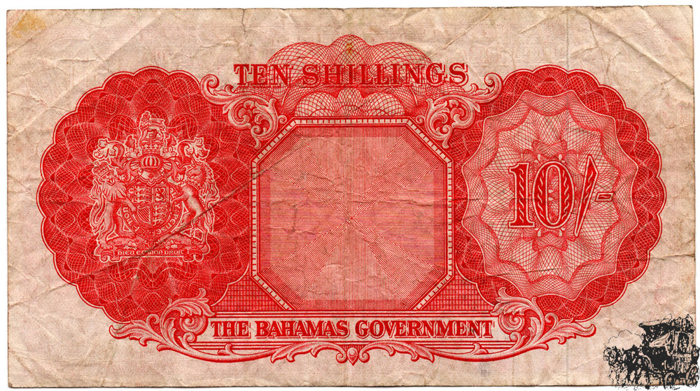 10 Shillings 1953 - Bahamas - schön