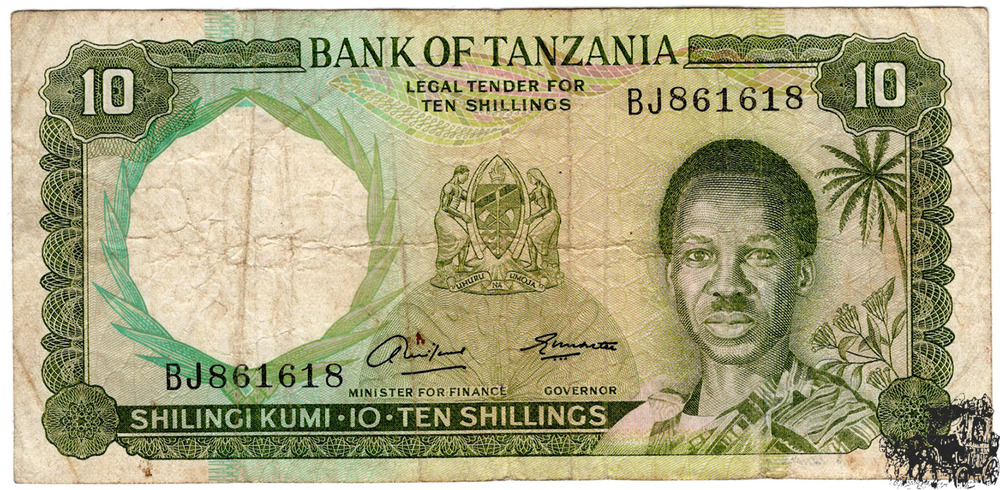 10 Shillings 1966 - Tanzania - schön