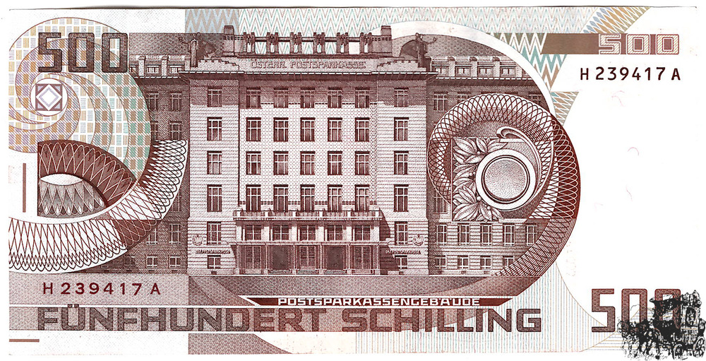 500 Schilling 1987 - 2.Republik