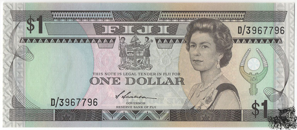 1 Dollar 1987 - Fiji - bankfrisch
