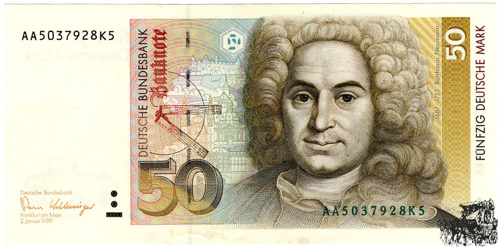 50 Mark 1989 - Deutschland - bankfrisch