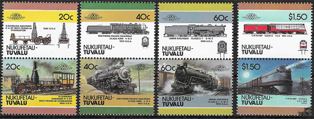Tuvalu Nukufetau 1986 ** - Lokomotiven, „Best Friend of Charleston“
