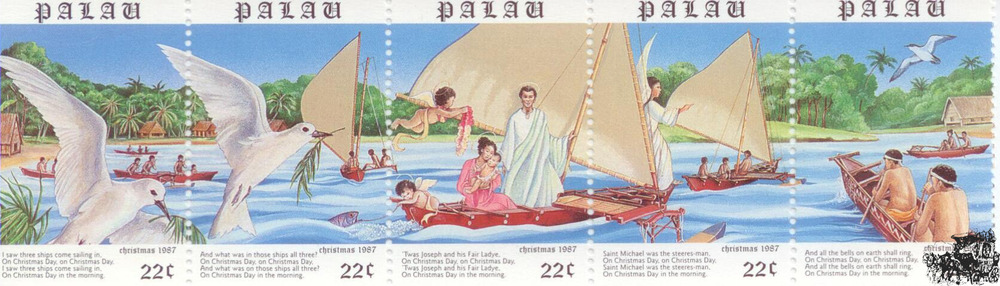 Weihnachtsmarken 1987 Palau