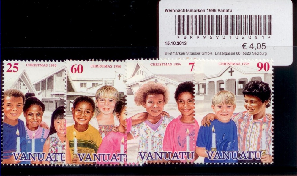 Weihnachtsmarken 1996 Vanatu