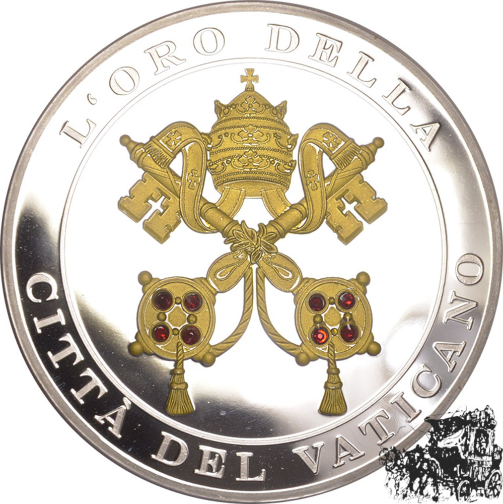 Gigant Medaille, Vatikan 2008 - Die Erschaffung des Menschen, Papst Benedikt XVI.