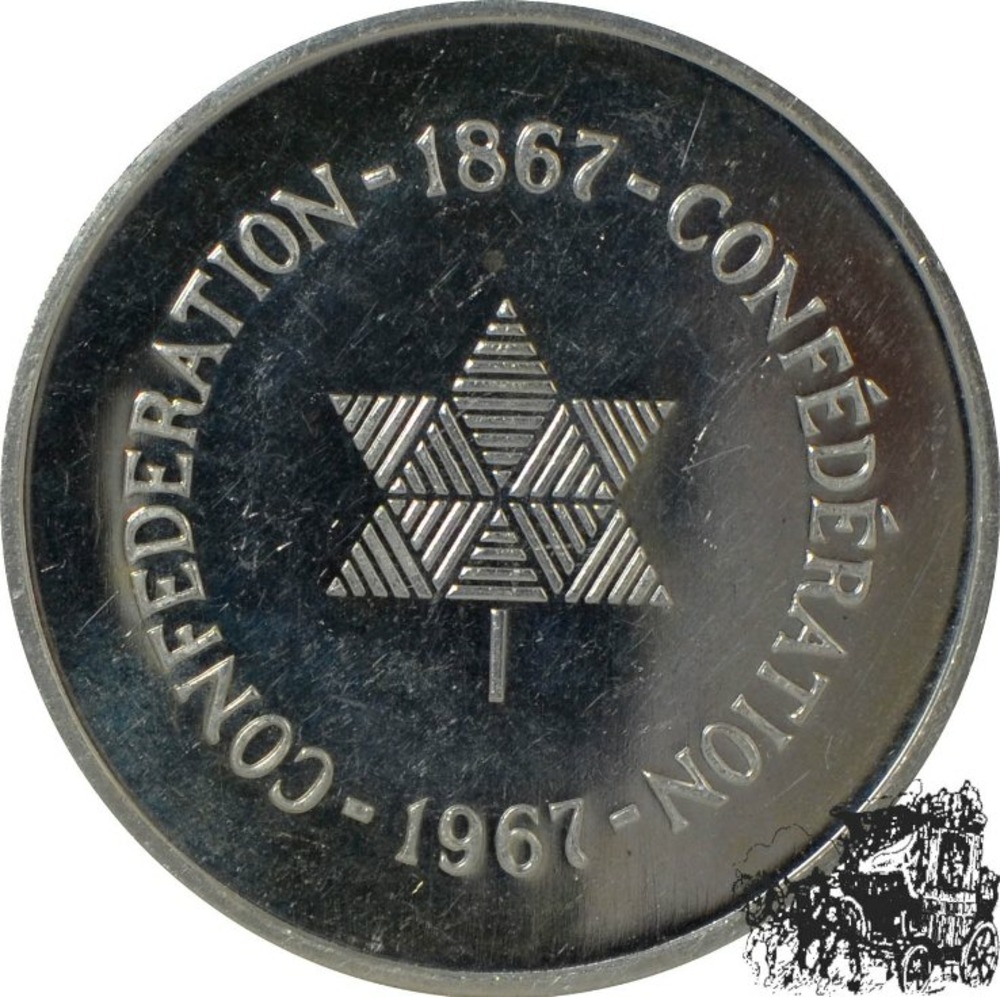Silber-Medaille 1967 Kanada - Confederation