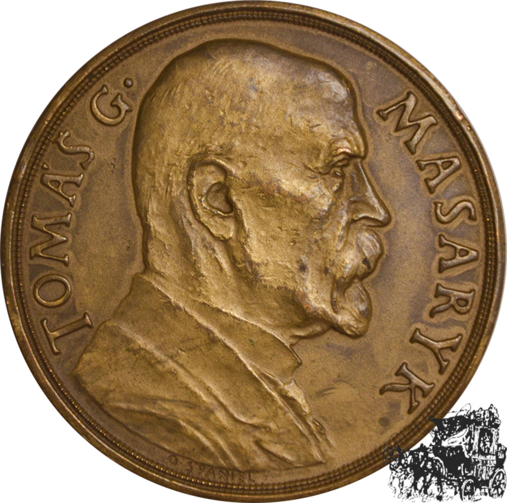 AG-Medaille 1935 - Masaryk, 85. Jahrestag 1850-1935 