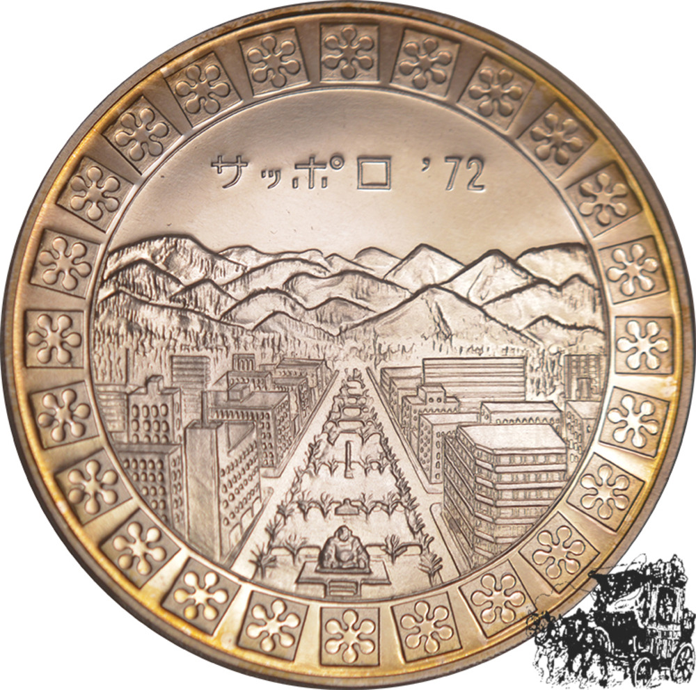 AR-Medaille 1972 - Olympiade Sapporo 1972, Japan, PP. 