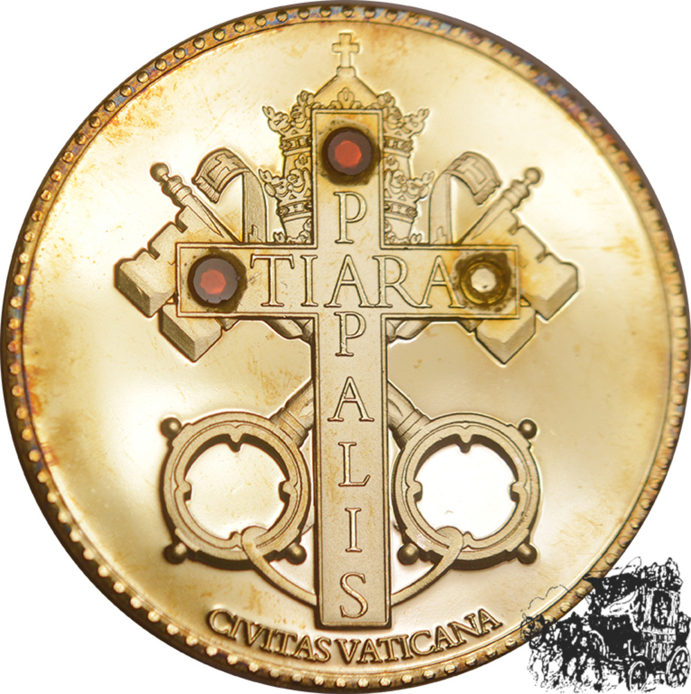 Vatikan - Die goldenen Kronen der Päpste - Tiara Papst Johannes Paul II. (1978 -2005)