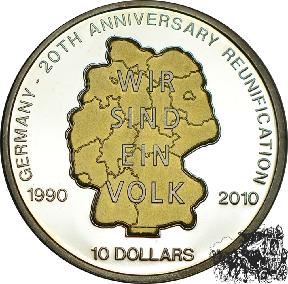 10 Dollar 2010 - Wiedervereinigung