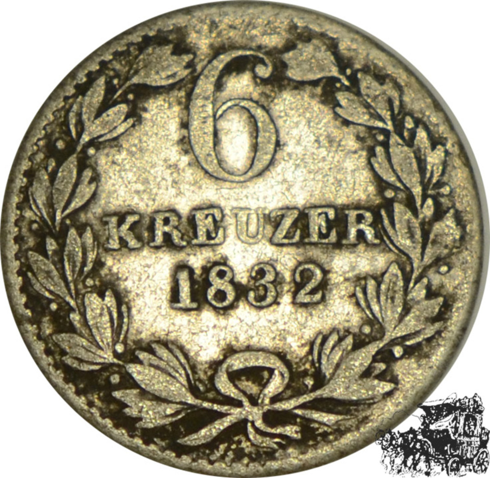 6 Kreuzer 1832 - Baden