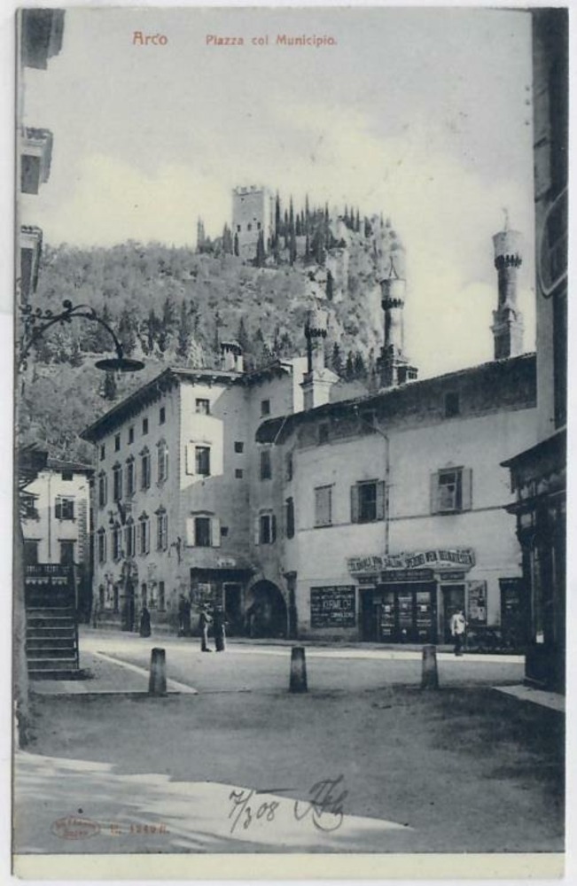 Ansichtskarte Arco, gelaufen 1908