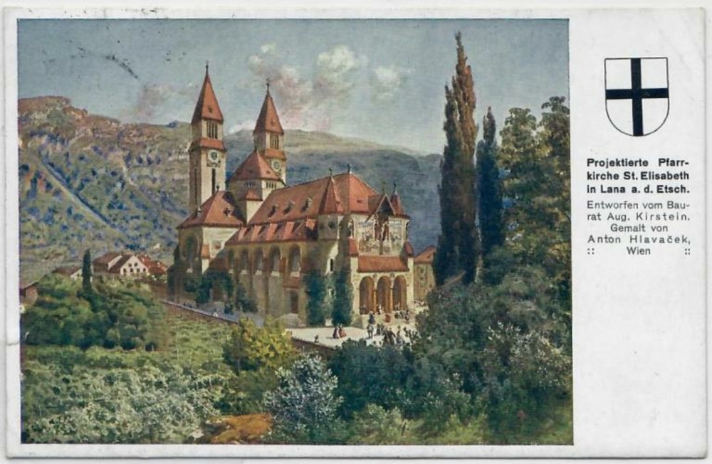 Lana an der Etsch, Pfarrkirche, gelaufen ca. 1911