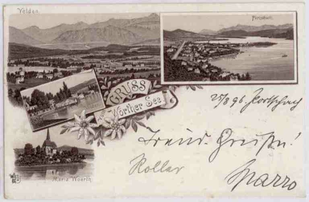 Gruss vom Wörthersee, u.a. Velden, 1896