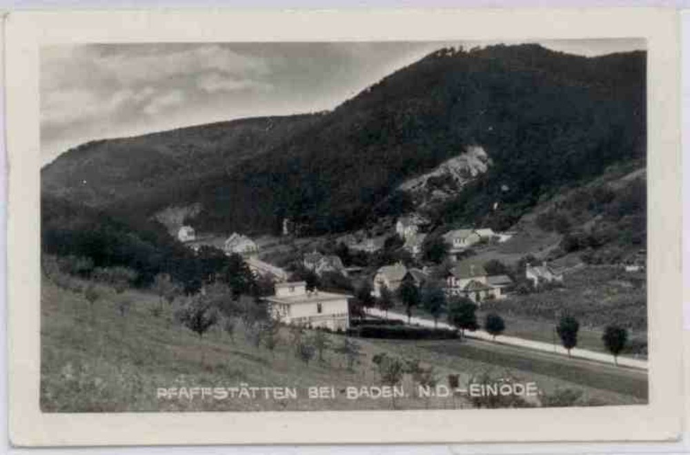 Pfaffstätten bei Baden, Strassenansicht 1939 Pfaffstätten bei Baden, Strassenansicht 1939