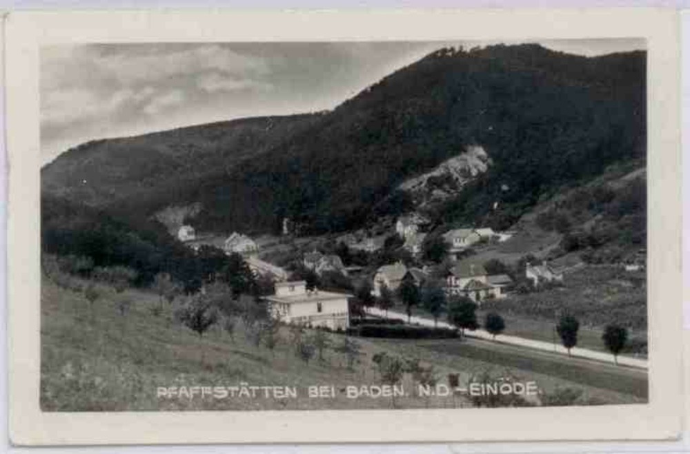 Pfaffstätten bei Baden, Strassenansicht 1939