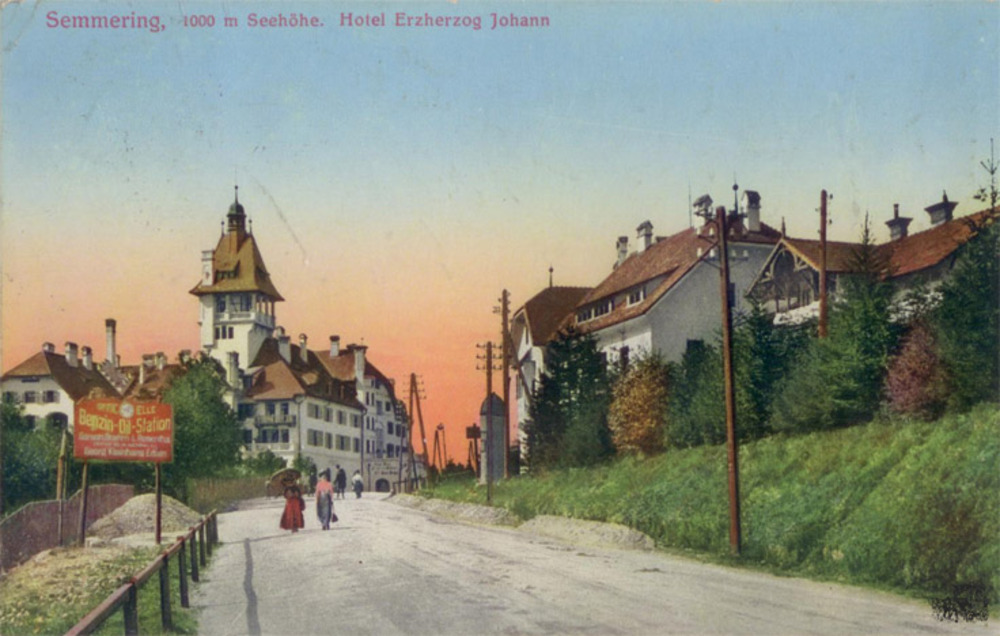 Ansichtskarte Semmering, Hotel Erzherzog Johann, ca.1913 Ansichtskarte Semmering, Hotel Erzherzog Johann, ca.1913