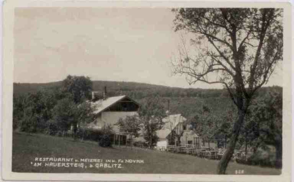 Ansichtskarte Restauration am Hauersteig bei Gablitz, ca.1925