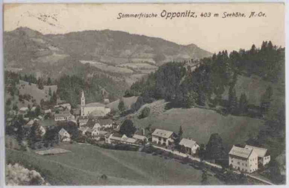 Opponitz, Gesamtansicht 1912 Opponitz, Gesamtansicht 1912