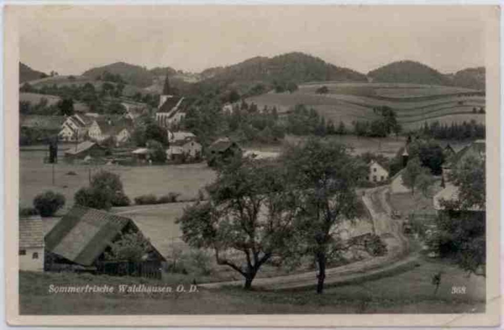 Waldhausen O.D. (Strudengau), Strassenansicht 1942