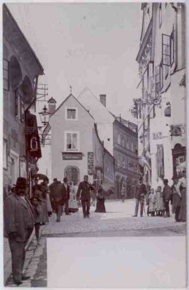 Steyr, O.Ö., Straßenansicht, Fotokarte 1916 Steyr, O.Ö., Straßenansicht, Fotokarte 1916