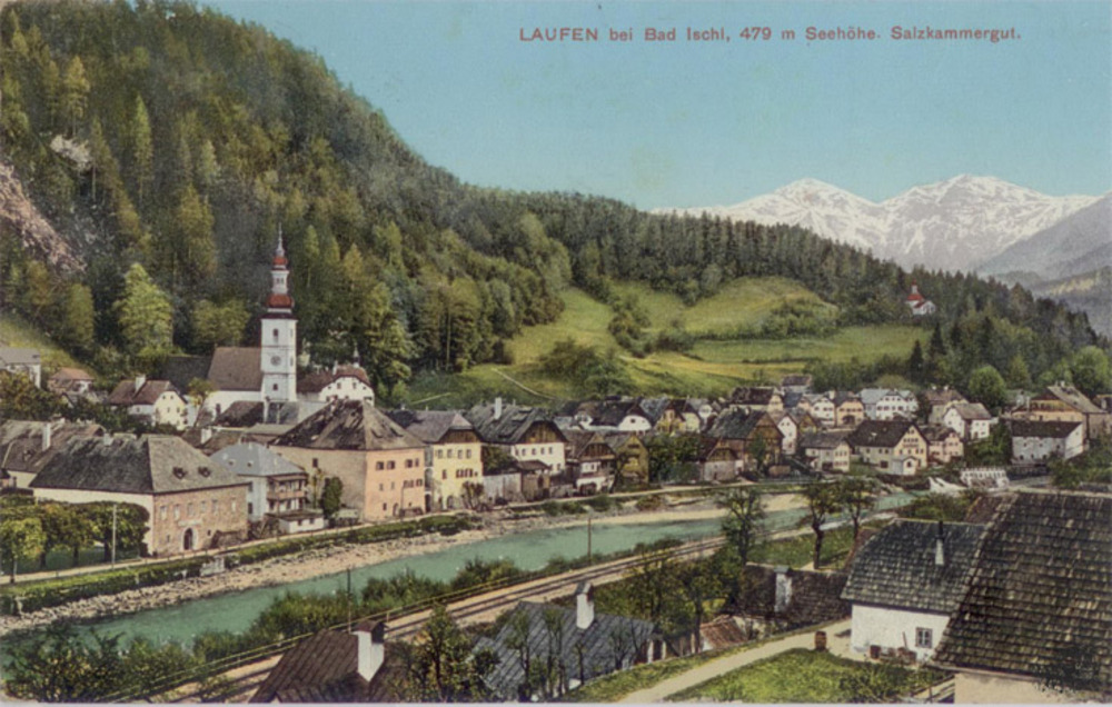 Ansichtskarte Lauffen bei Bad Ischl 1912 Ansichtskarte Lauffen bei Bad Ischl 1912
