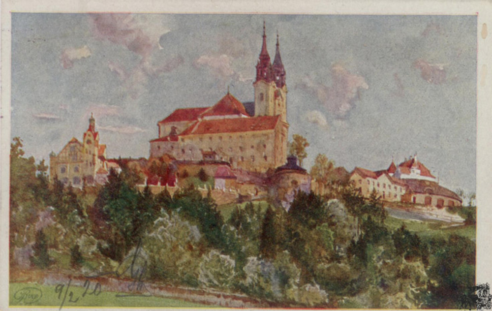 Ansichtskarte Künsterkarte Linz an der Donau, Pöstlingberg, gelaufen 1920