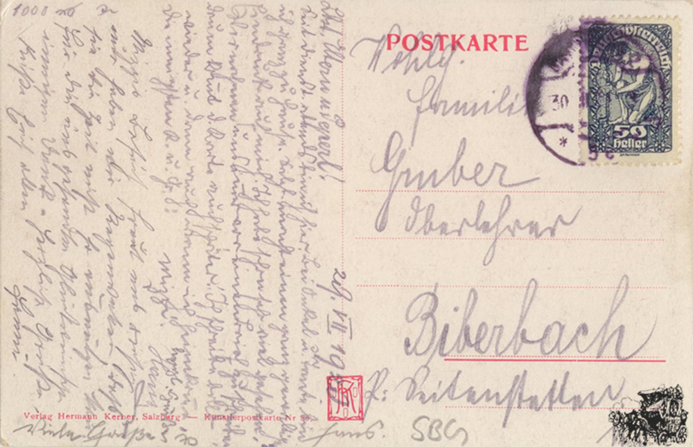 Postkarte: Salzburg - Festung und Nonnberg Postkarte: Salzburg - Festung und Nonnberg