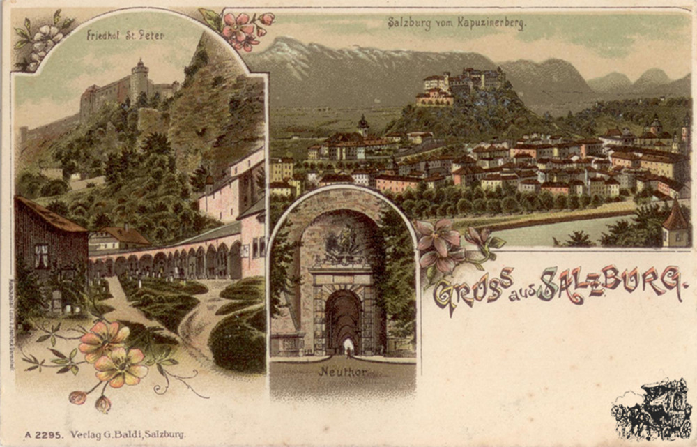 Postkarte: Gruss aus Salzburg