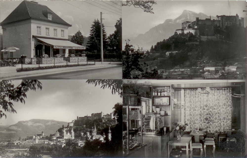 Postkarte: Salzburg - Café-Konditorei Max Klug Postkarte: Salzburg - Café-Konditorei Max Klug