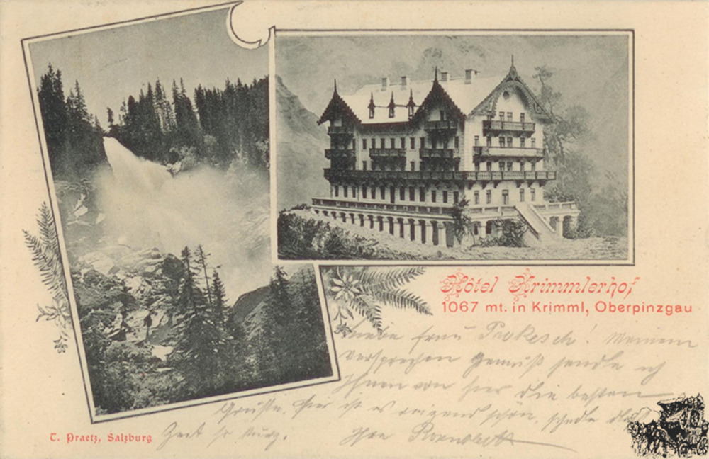 Postkarte: Hotel Krimmlerhof