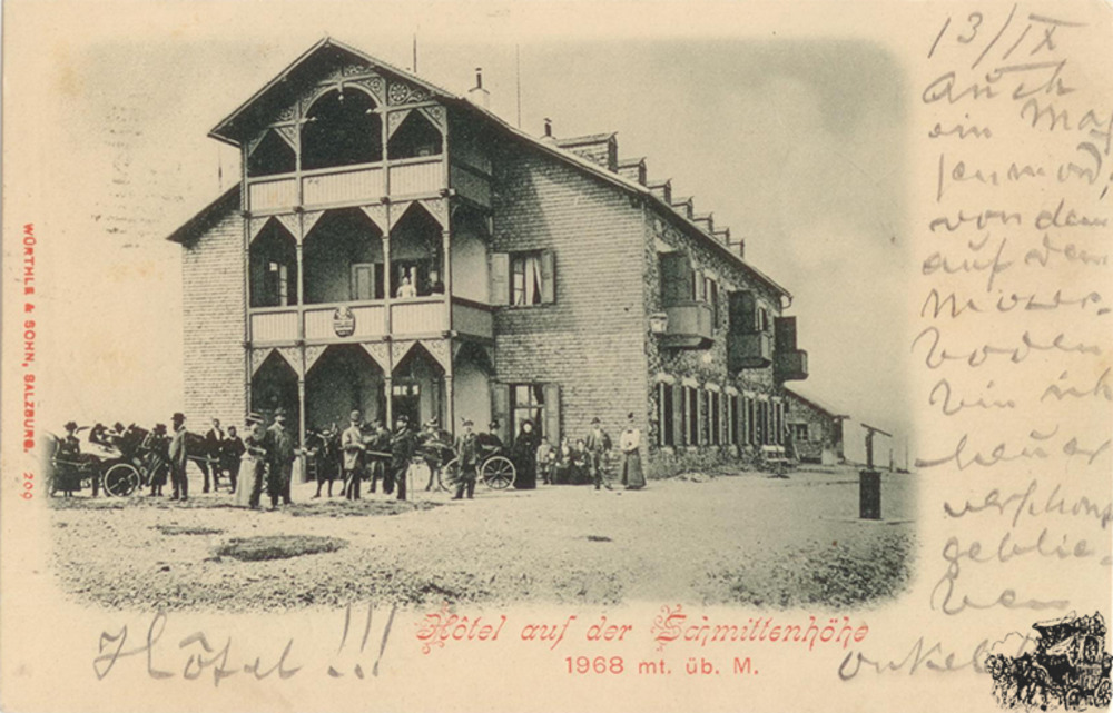 Postkarte: Hotel auf der Schmittenhöhe Postkarte: Hotel auf der Schmittenhöhe