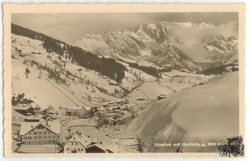 Postkarte: Dienten mit Hochkönig Postkarte: Dienten mit Hochkönig