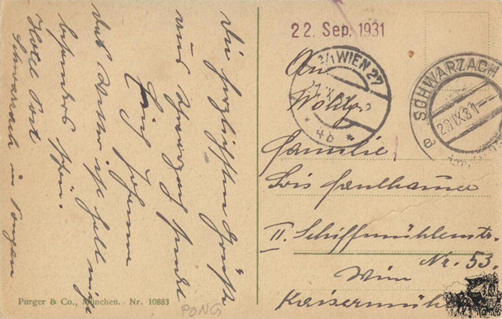 Postkarte: Schwarzach - Ausgangspunkt der Tauernbahn Postkarte: Schwarzach - Ausgangspunkt der Tauernbahn