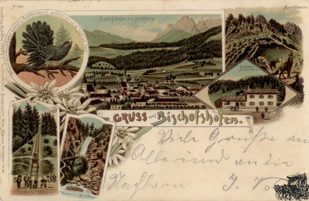 Postkarte: Gruss aus Bischofshofen Postkarte: Gruss aus Bischofshofen