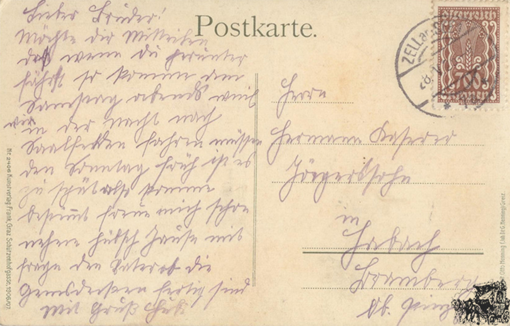 Postkarte: Zell am See Postkarte: Zell am See