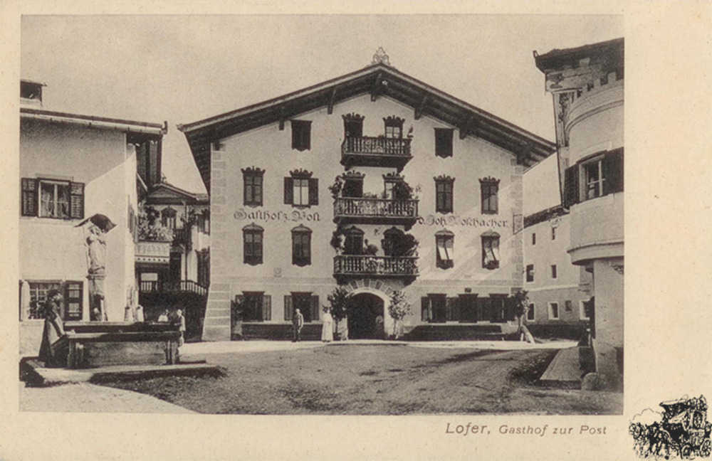 Postkarte: Lofer - Gasthof zur Post