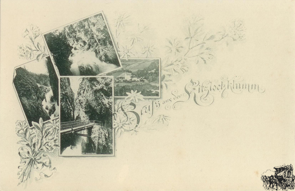 Postkarte: Gruss aus der Kitzlochklamm Postkarte: Gruss aus der Kitzlochklamm