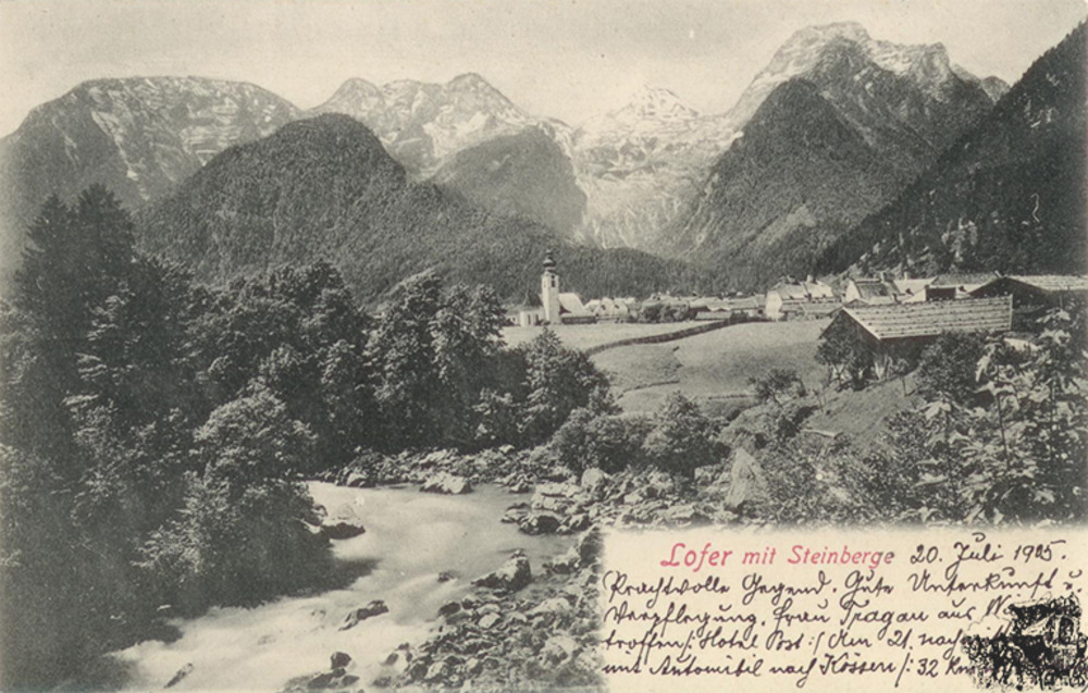 Postkarte: Lofer im Steingebirge Postkarte: Lofer im Steingebirge