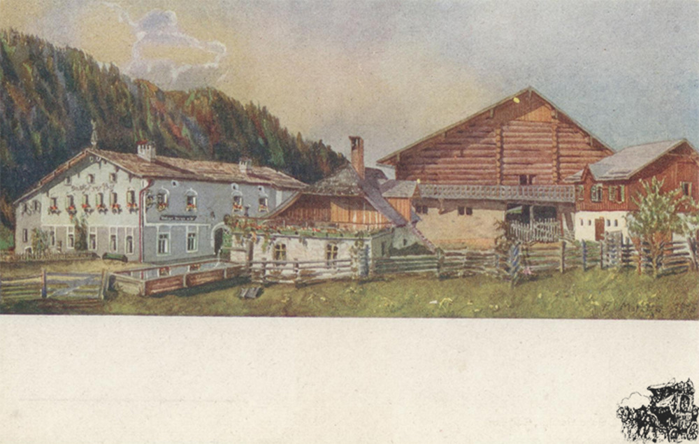 Postkarte: Postgasthof Untertauern Postkarte: Postgasthof Untertauern