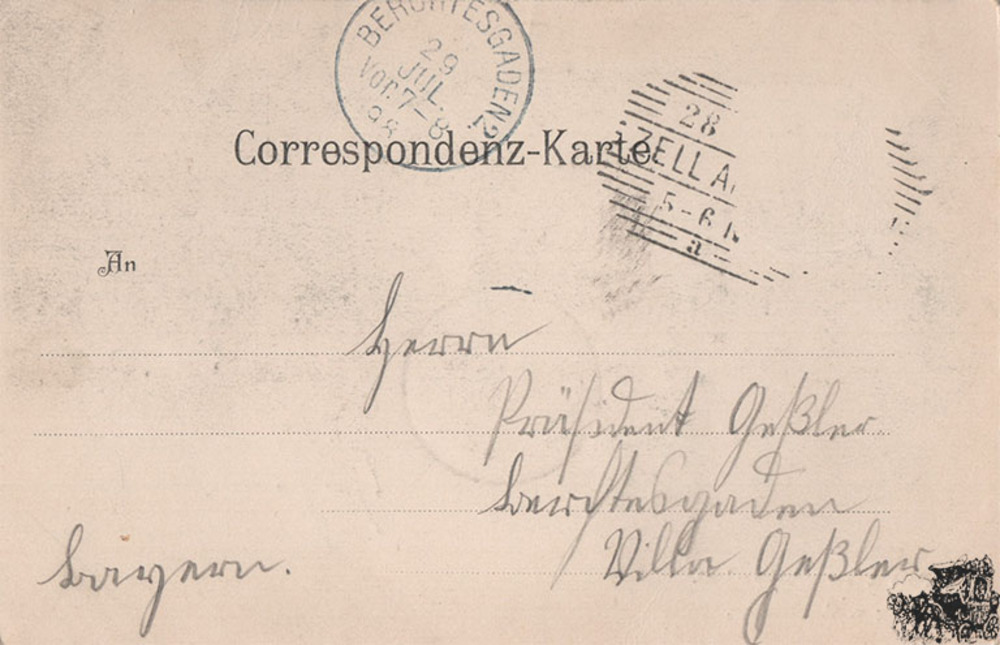 Postkarte: Gruss von der Schmittenhöhe Postkarte: Gruss von der Schmittenhöhe