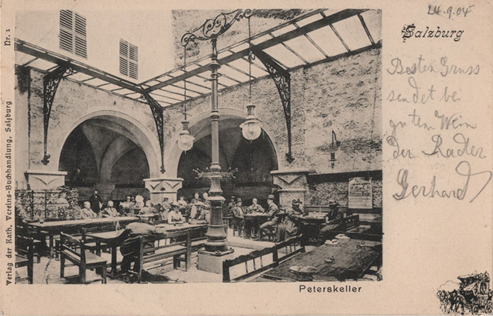 Postkarte: Salzburg - Peterskeller Postkarte: Salzburg - Peterskeller