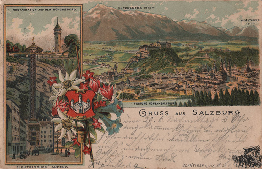 Postkarte: Gruss aus Salzburg Postkarte: Gruss aus Salzburg