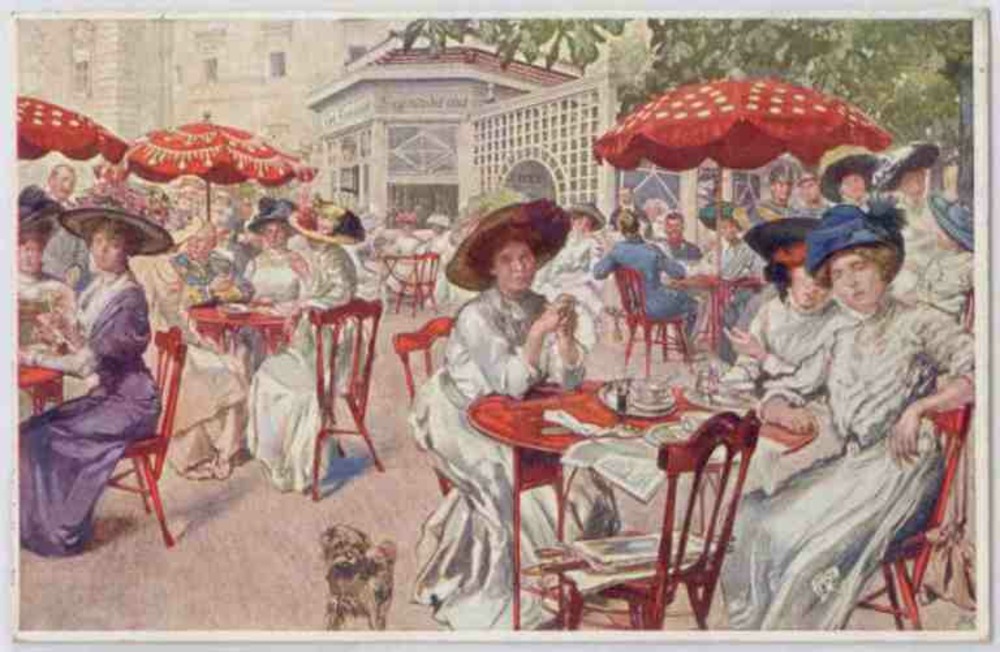 Salzburg, Kiosk Cafe Tomaselli ca.1910 Salzburg, Kiosk Cafe Tomaselli ca.1910