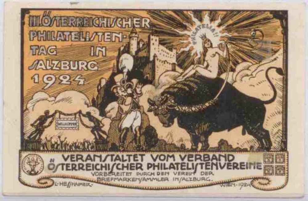 III.Österreichischer Philatelisten-Tag Salzburg 1924, Hesshaimer III.Österreichischer Philatelisten-Tag Salzburg 1924, Hesshaimer