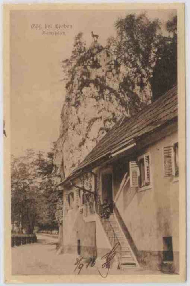 Göß bei Leoben, Gamsfelsen 1910 Göß bei Leoben, Gamsfelsen 1910