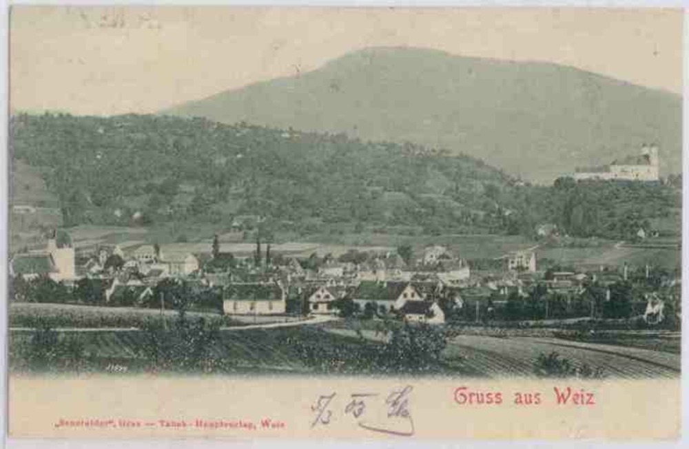 Gruss aus Weiz, Ortsansicht 1903